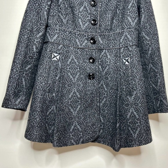 Steve Madden Gray Wool Blend Coat Size  M - Picture 3 of 12